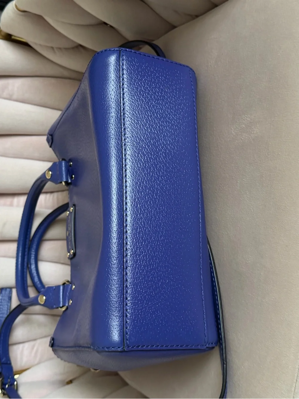 Kate Spade ♠️ Wellesley Quinn Blue Leather Satchel 💙